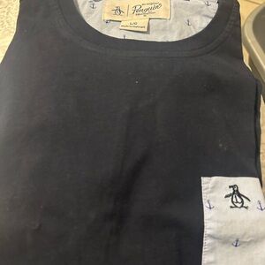Original Penguin Navy Blue Short Sleeve Tee size L